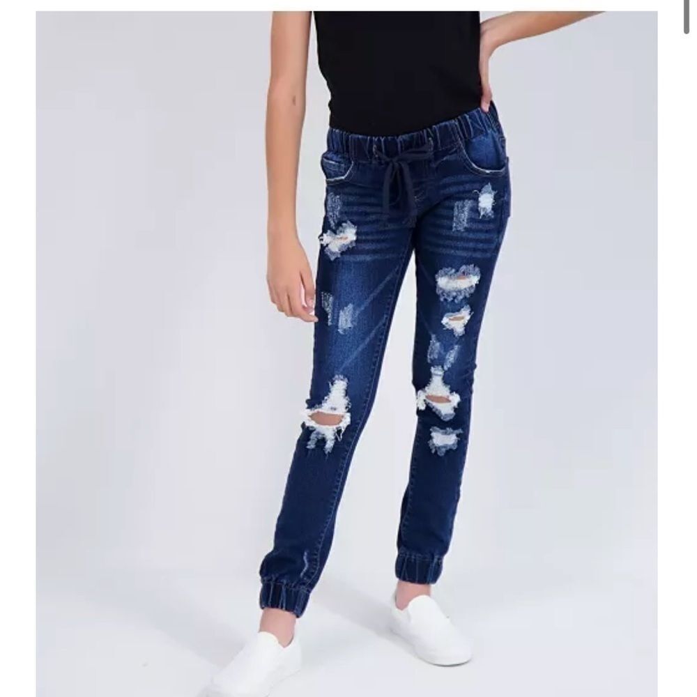 GOGO JEANS Big Girls Elastic Waistband Joggers, jeans pants size 10